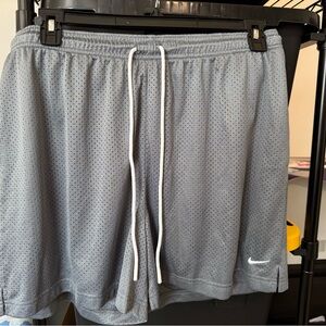 Nike Men's Light Gray Mesh Athletic Shorts